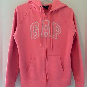 hot pink GAP zip up